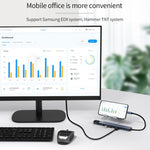 Docking station con interfaccia USB-C / Type-C 10 in 1 HUB multifunzione, 10 in 1