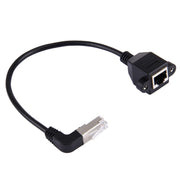 Cavo di prolunga LAN RJ45 maschio piegato verso l'alto da 30 cm a femmina RJ45, 30cm RJ45 Male Bent Upward