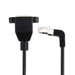 Cavo di prolunga LAN RJ45 maschio piegato verso l'alto da 30 cm a femmina RJ45, 30cm RJ45 Male Bent Upward