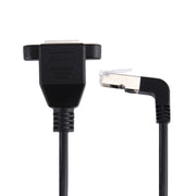 Cavo di prolunga LAN RJ45 maschio piegato verso l'alto da 30 cm a femmina RJ45, 30cm RJ45 Male Bent Upward
