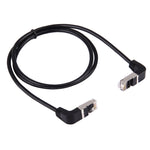 Cavo LAN di rete RJ45 maschio piegato a RJ45 maschio piegato da 1 m, 1m Bent Down to Bent Down