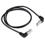 Cavo LAN di rete RJ45 maschio piegato verso l'alto da 1 m a RJ45 maschio piegato verso l'alto, 1m Bent Upward to Bent Upward