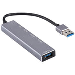 3019 Adattatore HUB in lega di alluminio da USB 3.0 a USB 3.0 con indicatore LED