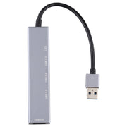 3019 Adattatore HUB in lega di alluminio da USB 3.0 a USB 3.0 con indicatore LED