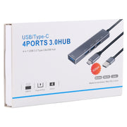 3019 Adattatore HUB in lega di alluminio da USB 3.0 a USB 3.0 con indicatore LED