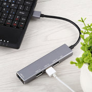 3019 Adattatore HUB in lega di alluminio da USB 3.0 a USB 3.0 con indicatore LED