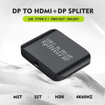 Adattatore USB-C a HDMI e DisplayPort Dual 4K 60Hz