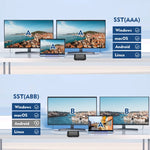 NK-W60 DP DisplayPort a HDMI, Splitter DP DisplayPort MST / SST Monitor Switcher, NK-W60