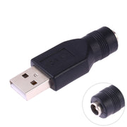 Connettore adattatore USB maschio a femmina da 5,5 x 2,1 mm, USB Male to 5.5 x 2.1mm