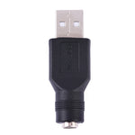 Connettore adattatore USB maschio a femmina da 5,5 x 2,1 mm, USB Male to 5.5 x 2.1mm