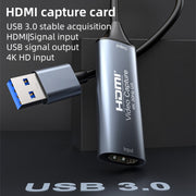 Scheda di acquisizione video HD 4K 30Hz da HDMI a USB 3.0 con cavo, HDMI to USB3.0