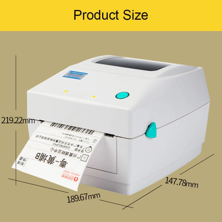 Xprinter XP-460B, XP-460B Thermal Auto Calibration Barcode Printer with USB Port