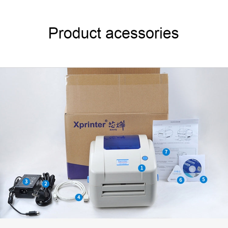 Xprinter XP-460B, XP-460B Thermal Auto Calibration Barcode Printer with USB Port