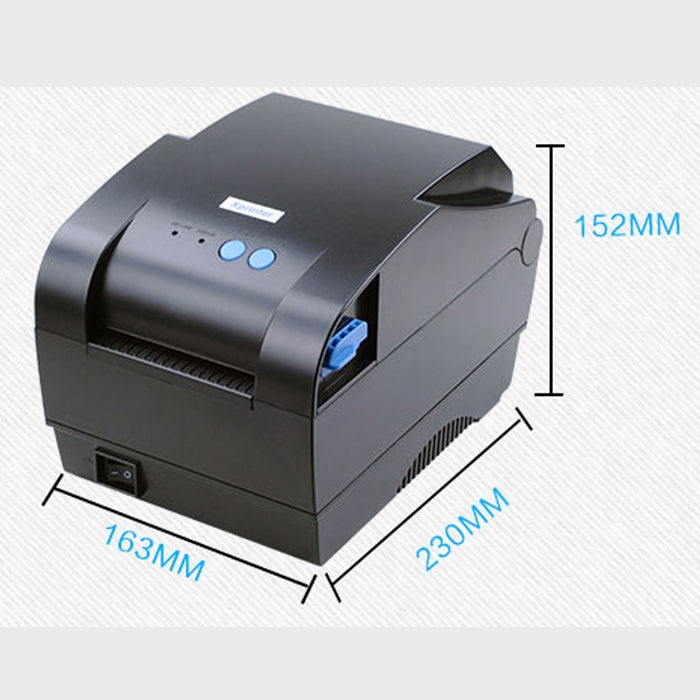 Stampante per codici a barre con calibrazione automatica termica Xprinter XP-365B con porta USB, XP-365B