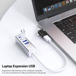 Adattatore OTG USB 3.0 a 8 pin, Micro USB e USB-C 3 in 1