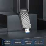 Adattatore USB WiFi6 per scheda di rete wireless dual band COMFAST C-952AX V2 1800Mbps, CF-952AX V2