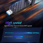 Adattatore USB WiFi6 per scheda di rete wireless dual band COMFAST C-952AX V2 1800Mbps, CF-952AX V2