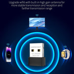 Adattatore di rete mini USB COMFAST CF-940AX 300 Mbps 2,4 GHz WiFi6, CF-940AX