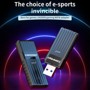 Adattatore USB WiFi 6 per scheda di rete wireless dual band COMFAST CF-970 AX 3000Mbps, CF-970AX