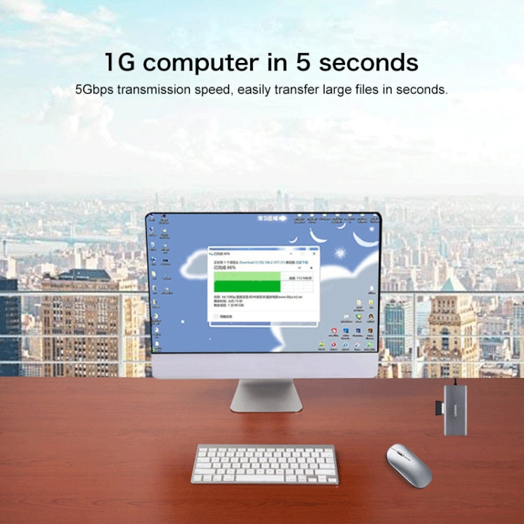Docking station USB-C Lenovo LX0801 per rete 5 Gbps