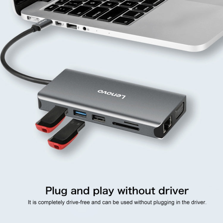 Docking station USB-C Lenovo LX0801 per rete 5 Gbps