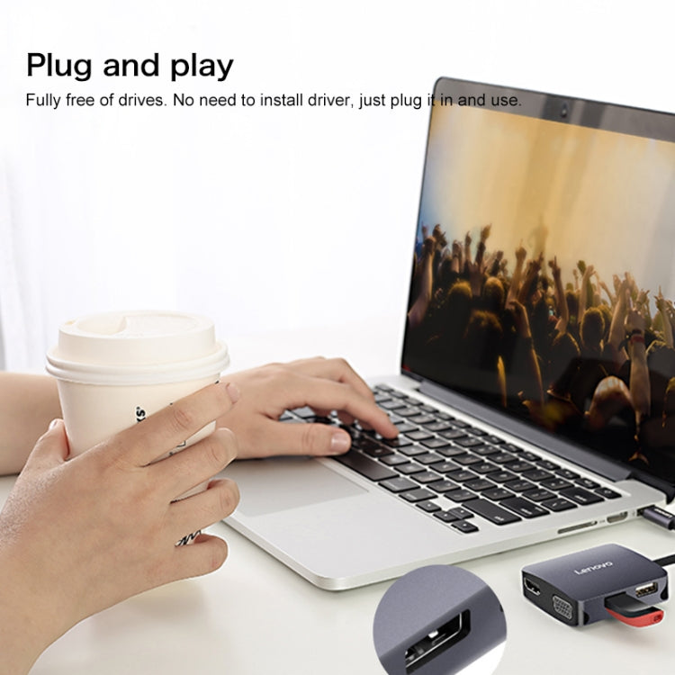 Docking station Lenovo C06 6 in 1 USB-C a HDMI VGA