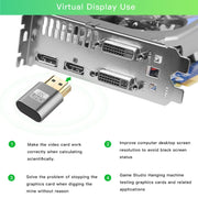 Adattatore display virtuale VGA HDMI 1.4 DDC EDID Emulatore display senza testa con spina fittizia, Pink, Grey, Gold, Red, Silver