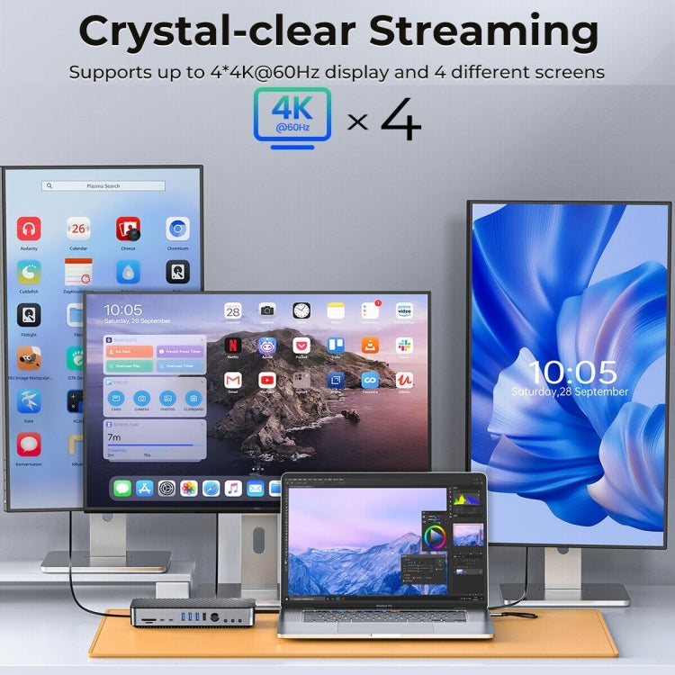 Docking station HUB tipo C 3.0 ORICO 20 in 1 10 Gbps