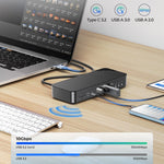 Docking station HUB tipo C 3.0 ORICO 20 in 1 10 Gbps