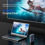 Docking station HUB USB-C 15 in 1 con doppio display 4K