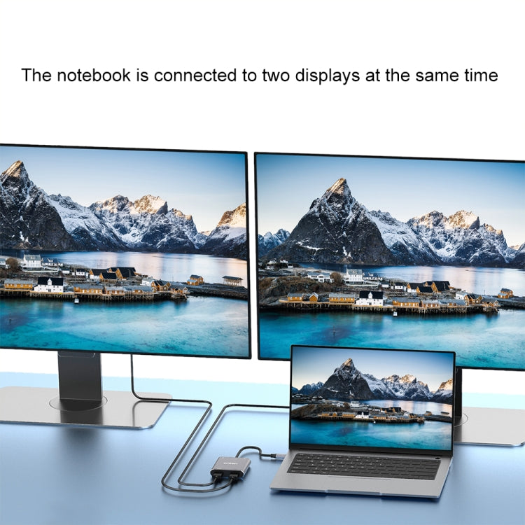 Onten 9175K Hub USB-C 4 in 1 doppio HDMI 4K