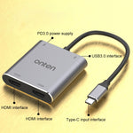 Onten 9175K Hub USB-C 4 in 1 doppio HDMI 4K