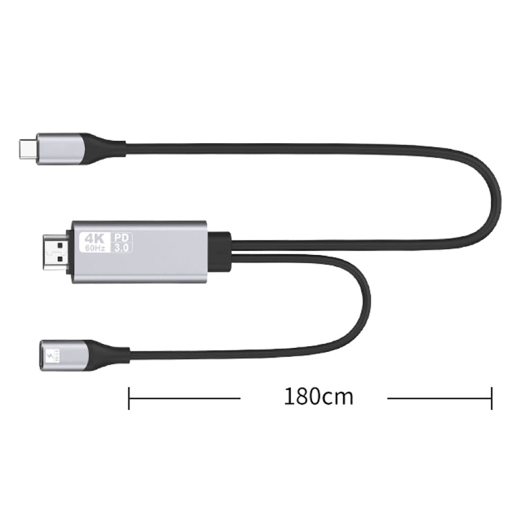 Cavo adattatore USB-C maschio a HDMI maschio 4K 1,8 m