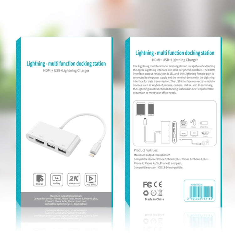 Adattatore 5 in 1 HDMI e USB per iPhone