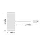 Convertitore video HD 4 in 1 per dispositivi Apple 8 pin