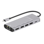 79591 6 in 1 8 pin a RJ45 + HDMI + ricarica 8 pin + 3 porte USB 2.0 Docking station convertitore HUB multifunzione, 79591