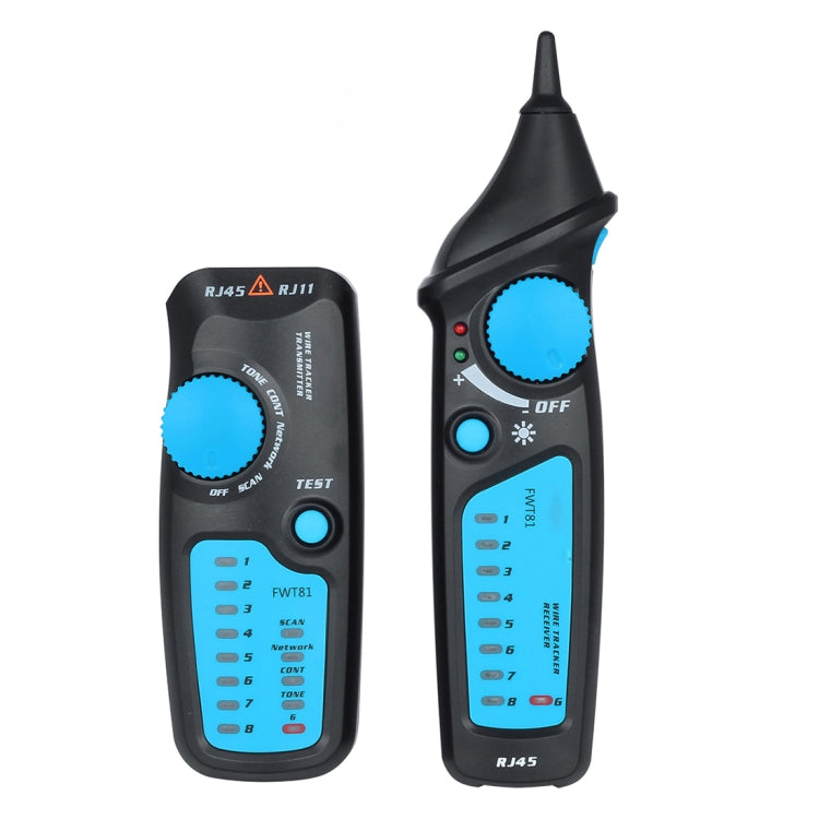 BSIDE FWT81 RJ11 / RJ45 Tester per cavi di rete LAN Ethernet con toner per localizzatore di cavi telefonici, FWT81 Cable Tester