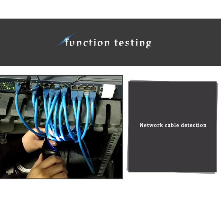 BSIDE FWT81 RJ11 / RJ45 Tester per cavi di rete LAN Ethernet con toner per localizzatore di cavi telefonici, FWT81 Cable Tester