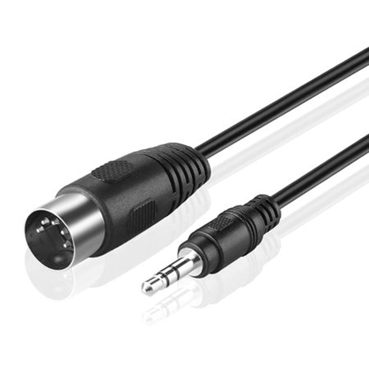 3.5mm Stereo Jack to Din 5 Pin MIDI Audio Adapter Cable, Cable Length: 1.5m