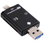 Lettore schede TF SD 3 in 1 USB 2.0 Micro USB per smartphone