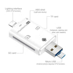 Lettore schede TF SD 3 in 1 USB 2.0 Micro USB per smartphone