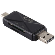 Lettore di schede USB-C/Tipo-C + SD + TF + Micro USB a USB 2.0, USB2.0