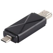 Lettore di schede USB-C/Tipo-C + SD + TF + Micro USB a USB 2.0, USB2.0