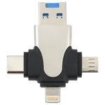 Lettore schede TF 4 in 1 USB-C e Micro USB