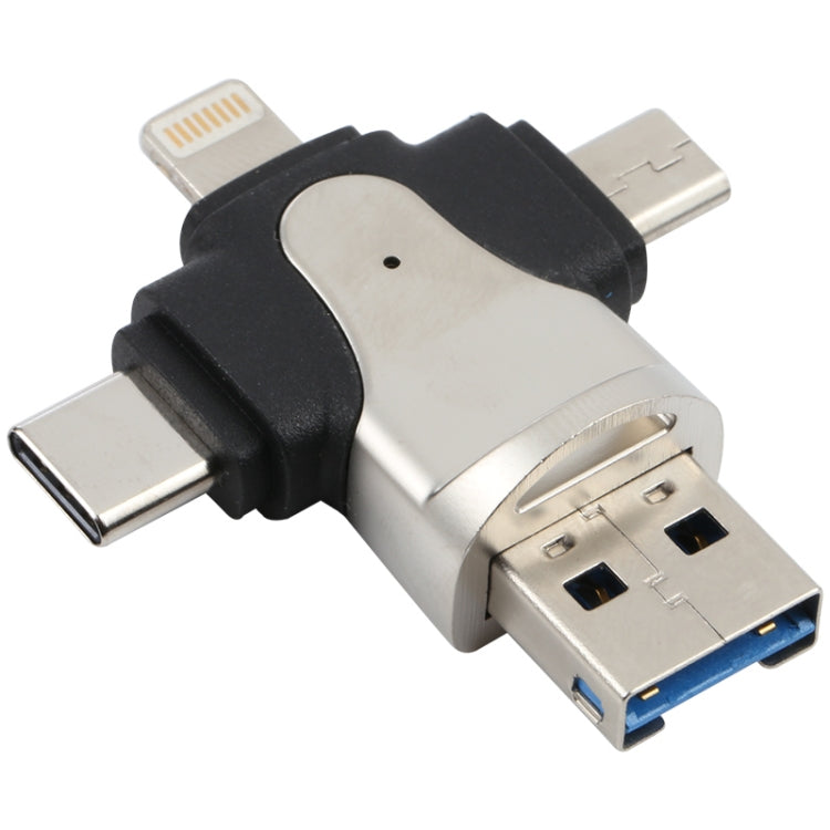 Lettore schede TF 4 in 1 USB-C e Micro USB