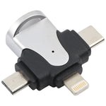 Adattatore 3 in 1 USB 3.0 in lega di zinco