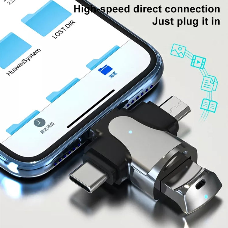 Adattatore 3 in 1 USB 3.0 in lega di zinco