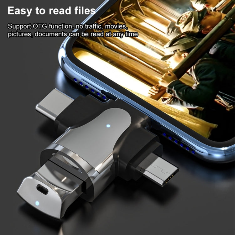 Adattatore 3 in 1 USB 3.0 in lega di zinco