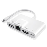 Adattatore 4 in 1 8 Pin con HDMI e RJ45