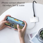 Adattatore 4 in 1 8 Pin con HDMI e RJ45